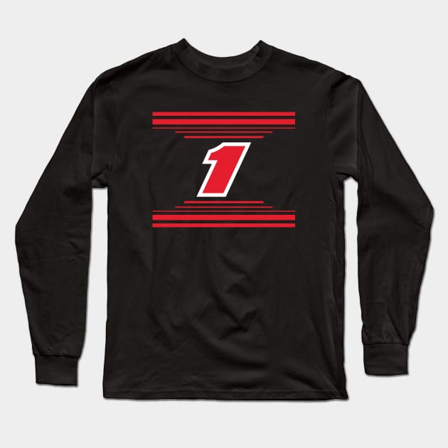 Sam Mayer #1 2024 NASCAR Design Long Sleeve T-Shirt by AR Designs 